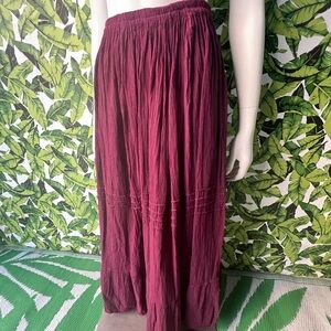 Purple Maxi Skirt | One size fits most, 100% Organic Cotton, Hand-made